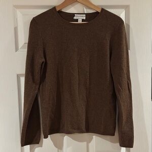 100% cashmere Brown Long Sleeve Sweater. Charter club